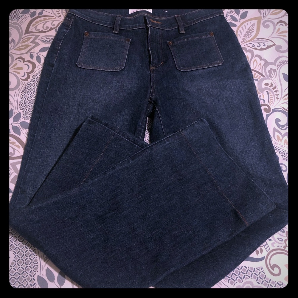 Ann Taylor loft wide leg trousers jeans.